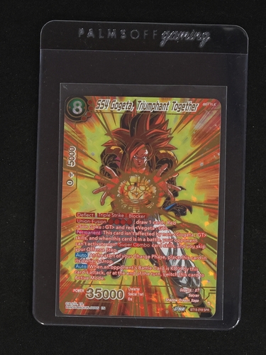 Dragon Ball Super Card Game BT18-019 SS4 Gogeta, Triumphant Together SPR — front
