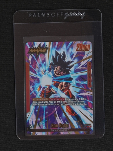 Dragon Ball Super Card Game Fusion World FB01-001 Son Goku Leader Alternate Art — front