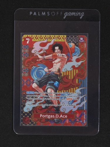 Portgas D. Ace OP02-013 SP Two Legends One Piece Card Game — front