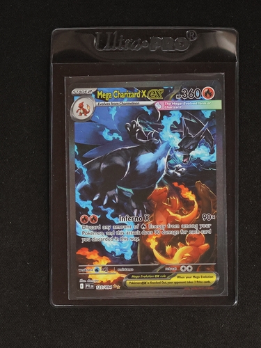 Mega Charizard X EX 125/094 Phantasmal Flames — front