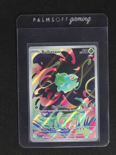 2025 Pokémon #133 Bulbasaur Mega Evolution Illustration Rare Full Art Holo — front