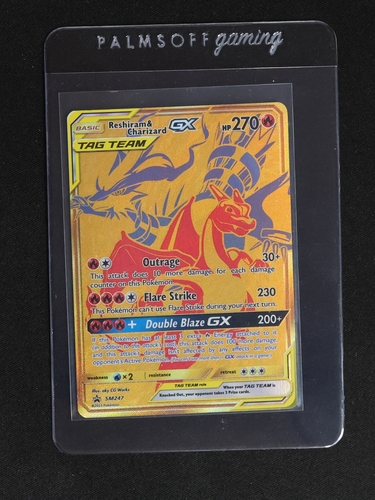 2021 Pokémon SM247 Reshiram & Charizard GX Tag Team — front