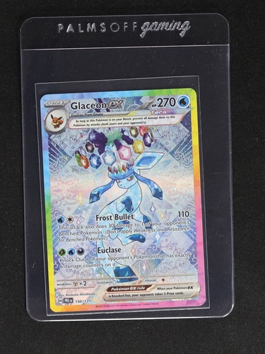 2025 Pokémon Scarlet & Violet Prismatic Evolutions #150 Glaceon EX — front