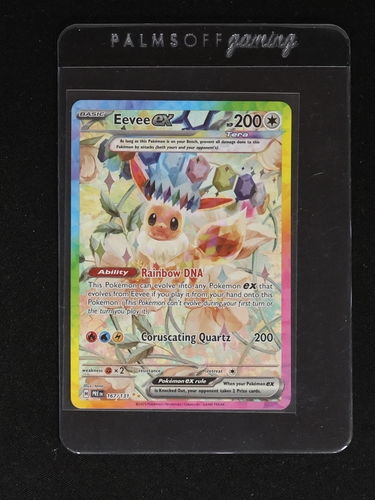 2021 Pokémon TCG Prismatic Evolutions #167 Eevee EX — front