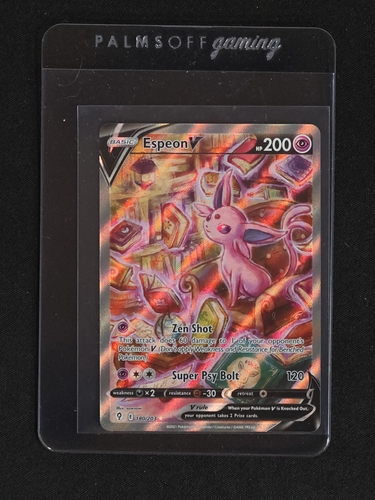 2021 Pokémon TCG SWSH07: Evolving Skies #180 Espeon V Alternate Full Art — front