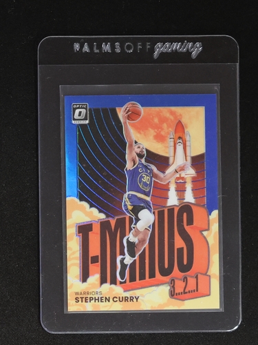 2021-22 Panini Donruss Optic #12 Stephen Curry T-Minus Purple Prizm — front