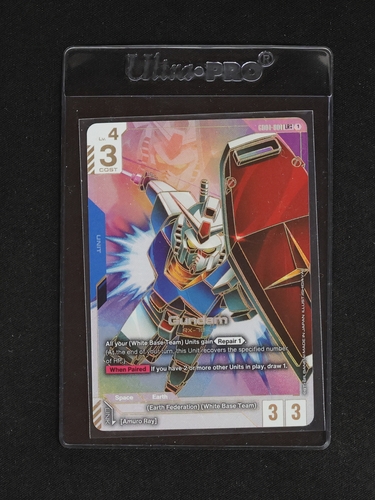 Gundam Card Game GD01-001 RX-78 LR++ Newtype Rising — front