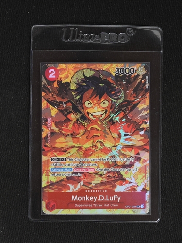One Piece TCG OP01-024 Monkey D. Luffy Alternate Art — front
