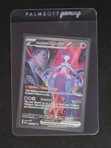 2022 Pokémon TCG Team Rocket's Mewtwo ex #213 — front