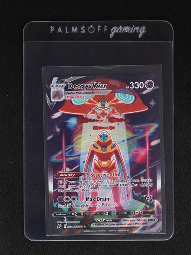 2023 Pokemon Sword & Shield Crown Zenith Galarian Gallery #GG45 Deoxys VMAX — front