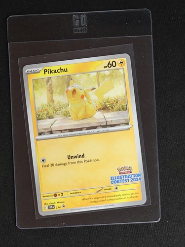 2024 Pokémon SV Black Star Promos #214 Pikachu Illustration Contest — front