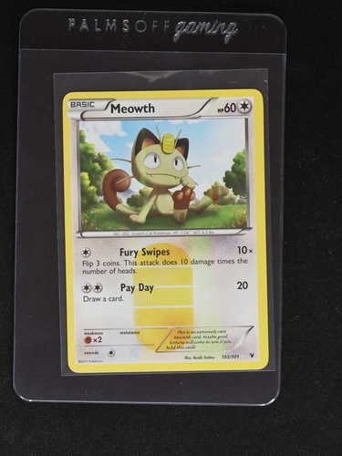 2011 Pokémon #102 Meowth — front