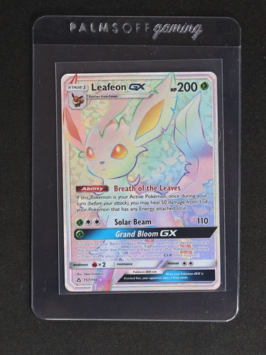 2018 Pokémon Ultra Prism #157 Leafeon GX — front