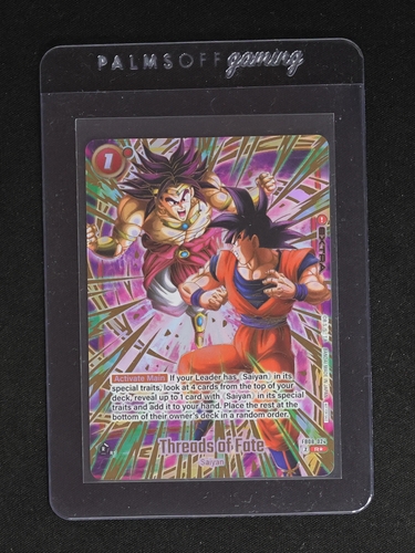 Dragon Ball Super Card Game FB08-024 Threads of Fate Broly & Son Goku — front