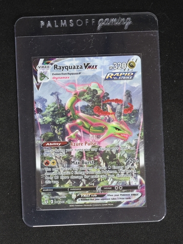 2021 Pokémon #218 Rayquaza VMAX — front
