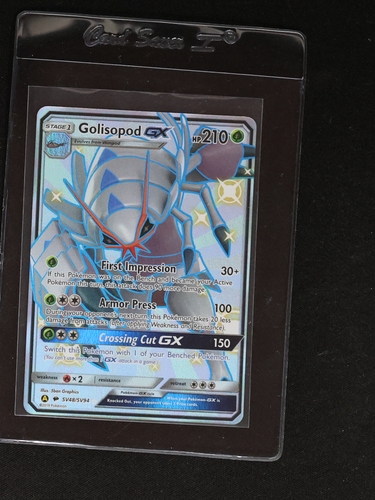 2019 Pokémon TCG Hidden Fates #SV48 Golisopod GX — front