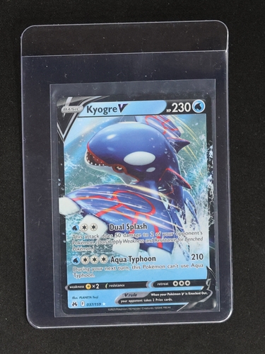 2023 Pokémon Crown Zenith #37 Kyogre V — front