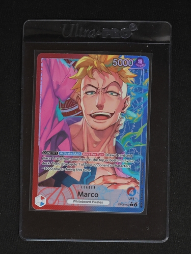 2024 One Piece Card Game Two Legends OP08-002 Marco Leader Alternate Art — front