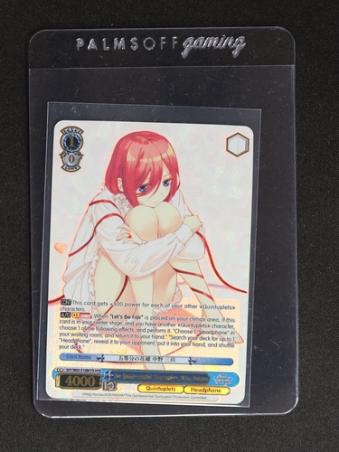 Weiss Schwarz The Quintessential Quintuplets 5HY/W83-108HYR Miku Nakano — front