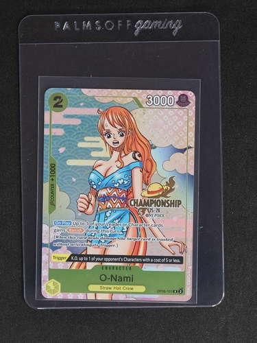 One Piece Card Game 2025 OP06-101 O-Nami Championship 25-26 Event Pack Promo — front