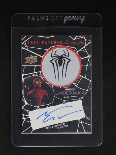 2023 Upper Deck Spider-Man No Way Home #LP-4 Andrew Garfield Logo Patch — front