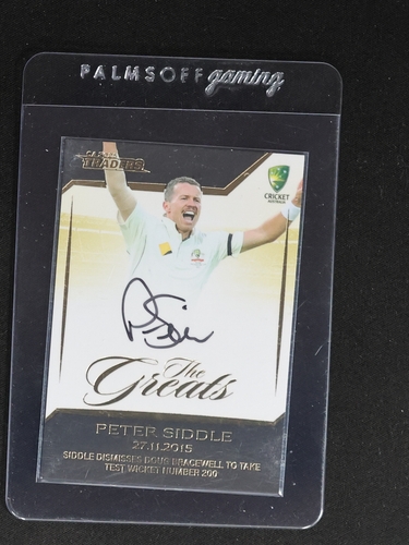 2010-11 Select Cricket The Ashes #21 Peter Siddle — front