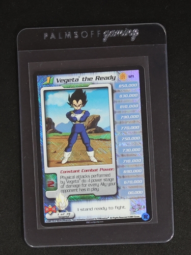 2001 Score Dragon Ball Z CCG #121 Vegeta the Ready — front