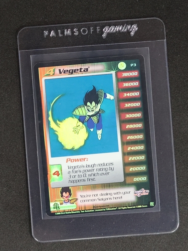 2000 Score Dragon Ball Z #P3 Vegeta — front