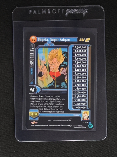 2004 Score DBGT CCG #6 Vegeta, Super Saiyan LV2 Preview — front