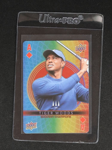 2022 Upper Deck Goodwin Champions Playing Card #ACE-DIAMOND Tiger Woods — front