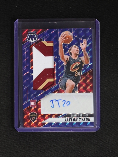 2024-25 Panini Mosaic #RJA-TYS Jaylon Tyson Rookie Patch Auto — front