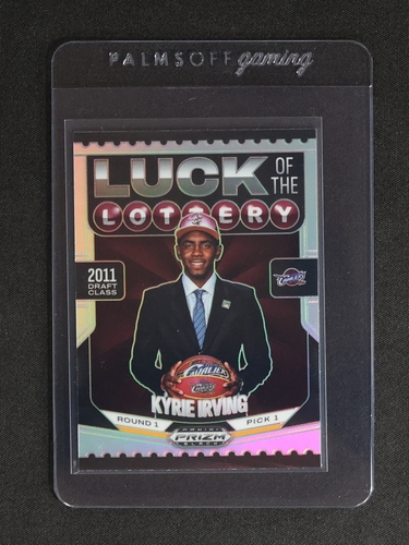 2024-25 Panini Prizm Black #10 Kyrie Irving Luck of the Lottery Silver Prizm — front