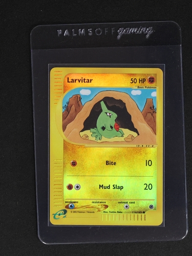 2002 Pokémon Expedition #116 Larvitar — front