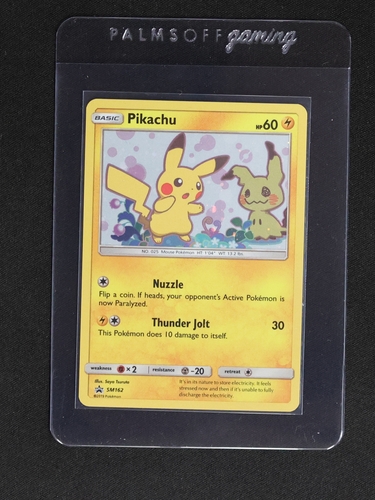 2019 Pokémon SM162 Pikachu Sun & Moon Black Star Promo — front