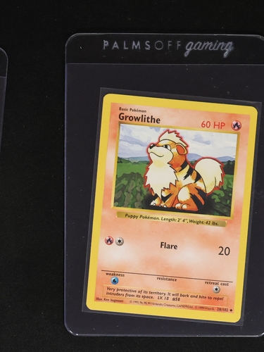 1999 Pokémon Base Set #28 Growlithe — front