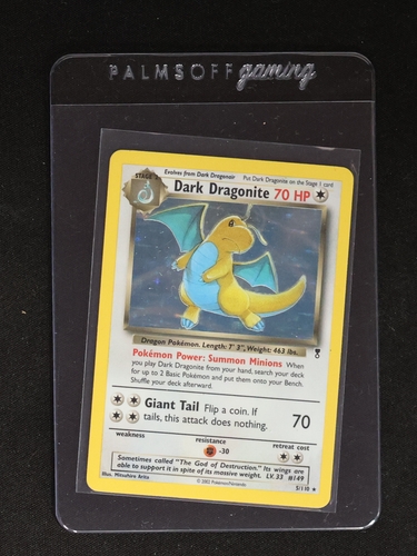 2002 Pokémon Legendary Collection #5 Dark Dragonite — front