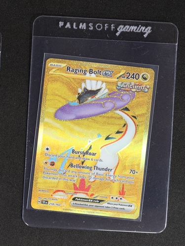 2024 Pokemon TCG SV05: Temporal Forces #218/162 Raging Bolt ex — front