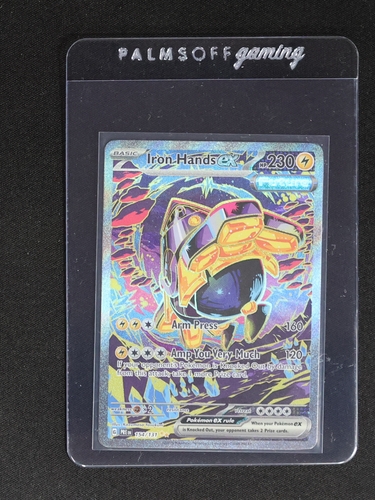 2023 Pokémon SV Prismatic Evolutions #154 Iron Hands EX — front
