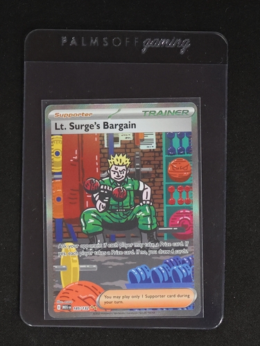 2025 Pokémon #185 Lt. Surge's Bargain — front
