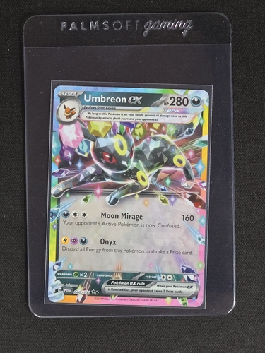 2016 Pokémon Prismatic Evolutions #60 Umbreon ex — front