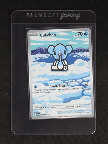 2025 Pokémon TCG SV Black Bolt #109 Cubchoo Illustration Rare — front