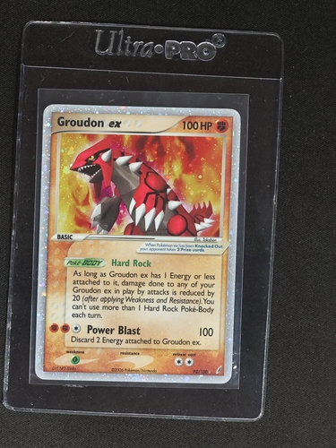 2006 Pokemon EX Crystal Guardians #93 Groudon ex — front