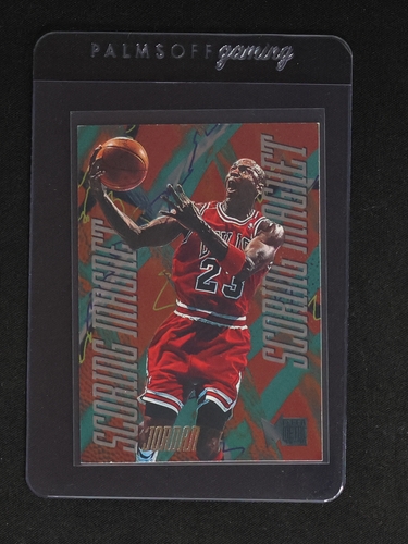 1995-96 Fleer Metal #4 Michael Jordan Scoring Magnet — front