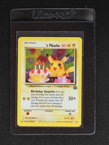 2021 Pokemon Celebrations Classic Collection #24 Birthday Pikachu — front