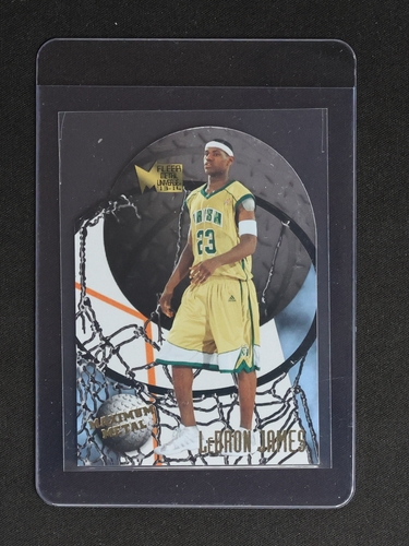 2013 Fleer Retro #247 LeBron James Metal Universe St. Vincent St. Mary — front