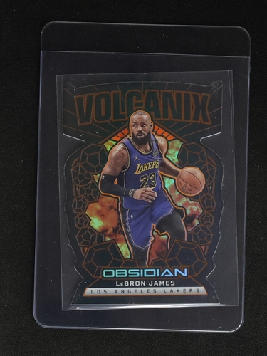 2023-24 Panini Obsidian #21 LeBron James Volcanix — front