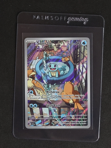 2024 Pokémon SV07 #148/142 Squirtle Stellar Crown Illustration Rare — front