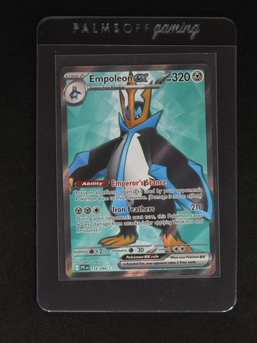 2025 Pokémon Phantasmal Flames #114 Empoleon EX — front