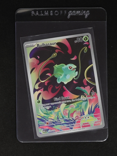2025 Pokemon TCG #133 Bulbasaur ME01 Mega Evolution Illustration Rare Full Art — front