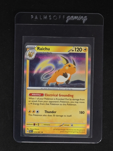 2024 Pokémon SV: Paldean Fates #019 Raichu — front